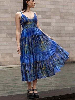 black milk starry night over the rhône dress- Women's